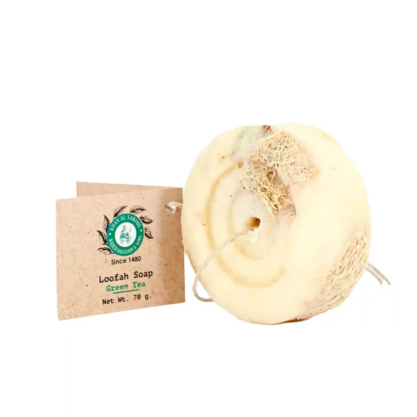Khan Al Saboun Green Tea Loofah Soap – 70g
